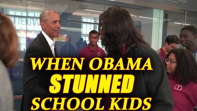 Barack Obama makes impromptu appearance at Washington DC school, stuns kids | Oneindia News