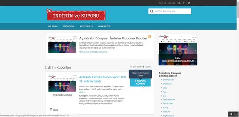 Ayakkabı Dünyası Kupon Kodu