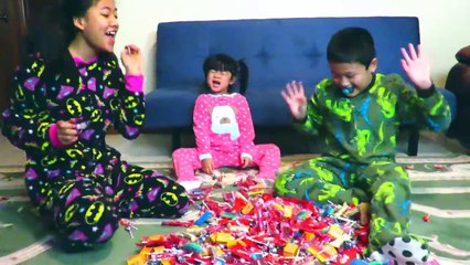 Download Video: BAD BABY DUCT TAPE CHALLENGE with Warheads Sour Candy & Giant Tape Balls Freak Family Funny Video