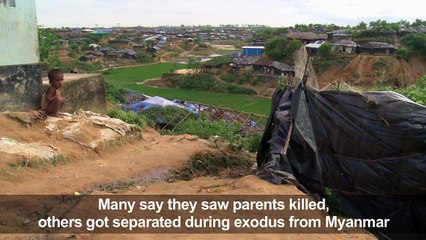 Hundreds of Rohingya children arrive in Bangladesh alone
