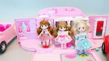 리틀미미 자동차 겨울왕국 엘사 여행 인형 장난감 Little MiMi Disney Frozen Elsa Princess Dolls Car Road Trip Toys
