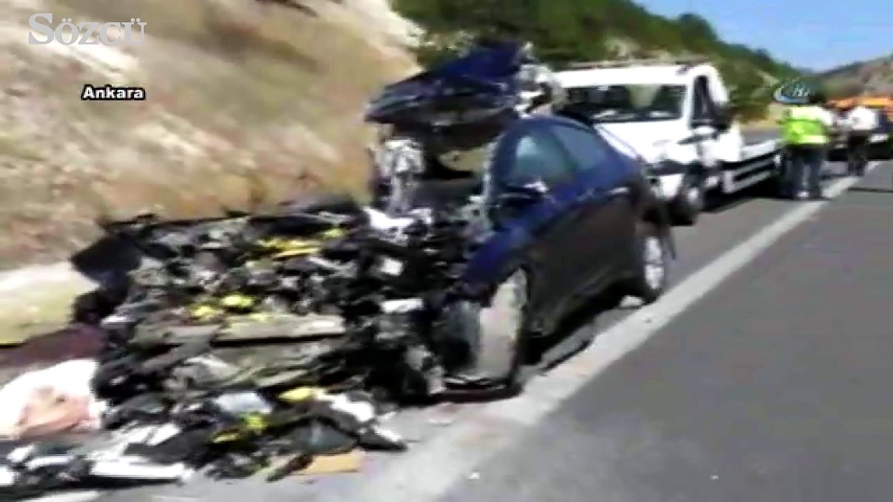 Başkent’te düğün yolunda feci kaza