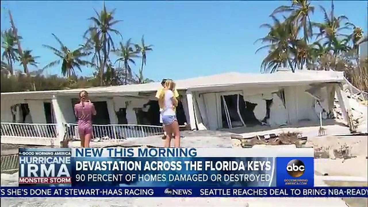 Etats-Unis: 90% des maisons des Keys en Floride touchées ou détruites par l'ouragan Irma - VIDEO