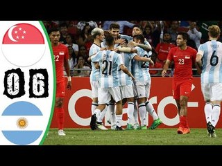 Singapore vs Argentina 0-6 - Highlights & Goals - 13 June 2017