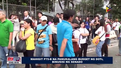 Mahigit P75-B na panukalang budget ng DOTr, binusisi ng Senado