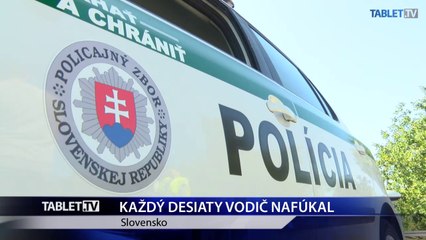 Každý desiaty vodič nafúkal pri dychovej skúške 🚗