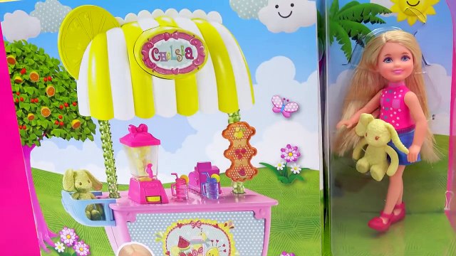 Barbie Little Sister Doll Chelsea Lemonade Stand Playset Toy Unboxing Video Cookieswirlc