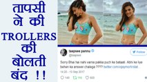 Taapsee Pannu REACTS on Being TROLLED by Twitter Users; Know How | FilmiBeat
