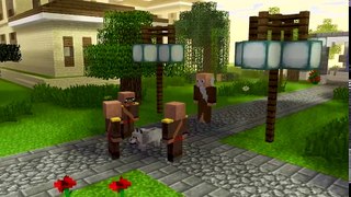 Enderman Baby Life 1 - Minecraft Animation - (Villager & Wolf Life, Baby Wolf Life)   MineLife