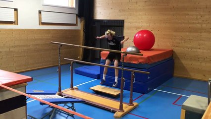 L'entraînement impressionnant d'un skieur suisse