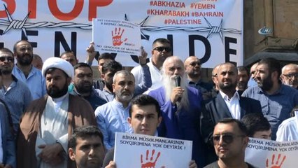 Gürcistan'da Myanmar İçin Protesto Gösterisi Düzenlendi