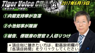 【大谷昭宏】安倍内閣支持率が、とんでもない下がり方！？＜2017年6月19日＞【Tiger Voice CH】