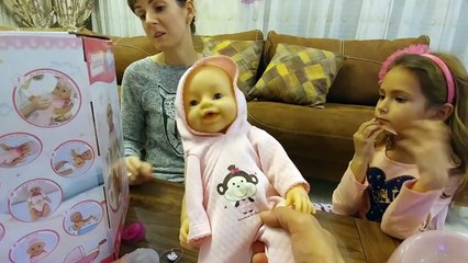 YENİ BABY BORN yemek yer yemez kakasını yaptı heryeri batırdı,eğlenceli çocuk videosu toys unboxing