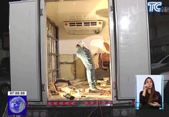 Droga incautada en camión valorada en seis millones de dólares