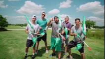 Nerf Bow Trick Shots - Dude Perfect