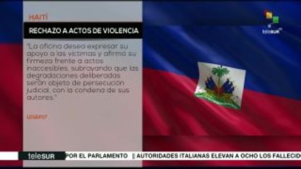 Gobierno haitiano rechaza actos de violencia durante manifestación