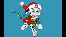 Paw Patrol Coloring Pages for Kids Coloring Games ► Paw Patrol Marshall Christmas Coloring Book
