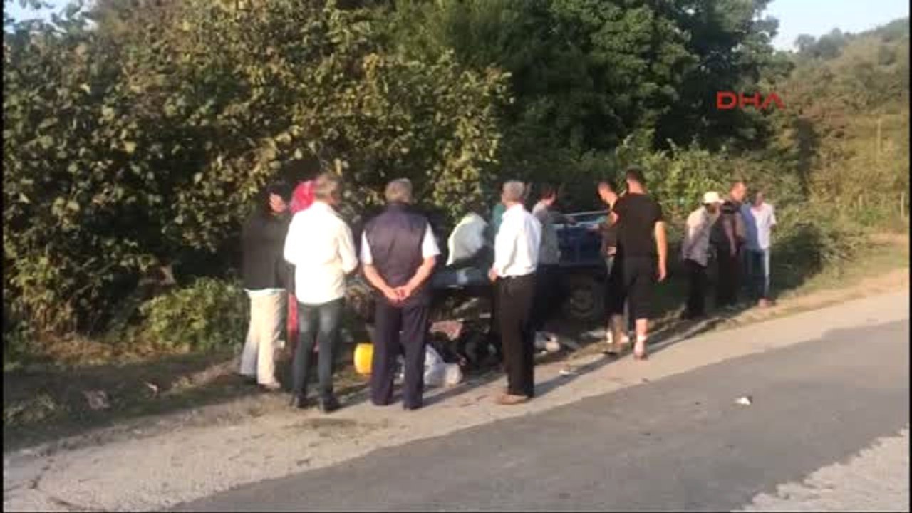 Düzce'de Pat Pat Devrildi 7 Yaralı