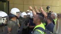 Protesta minera en Atenas