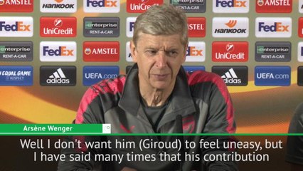 Giroud's contribution has been huge for Arsenal - Wenger
