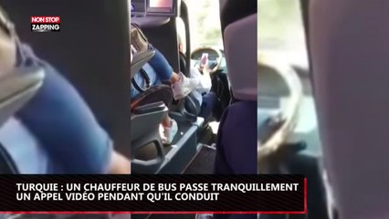 Turquie : Un chauffeur de bus passe un appel vidéo en conduisant ! (Vidéo)