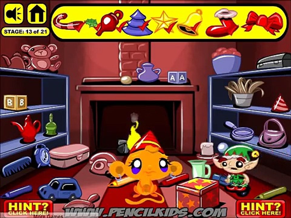 Monkey GO Happy Elves Walkthrough Hints :) Pencilkids