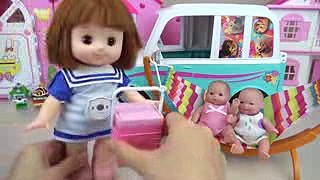 Baby Doli and picnic car surprise eggs toys baby doll play_low