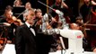 Robot conductor shares stage with Italian tenor Andrea Bocelli