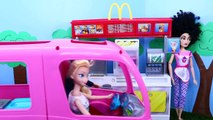 Frozen Dolls Barbie RV Camper Road Trip Disney Princess Barbie & Frozen Kids DisneyCarToys