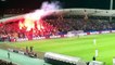 Spartak Moscow fans aimed a flare gun at the referee in the game against NK Maribor