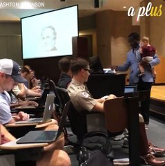 Professor Babysits Student’s Child While Teaching Class