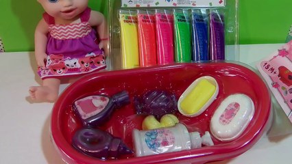 BABY ALIVE DOLL Bath Paint Bathtime Set Video for Kids