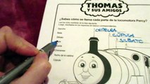 Actividades para pintar de Thomas y sus amigos en español