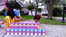 PopTart & Lucky Charms Challenge w/ Snow White, Baby, Mcdonalds happy meal, Poison Ivy, Hu