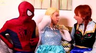 Frozen Elsa TICKLE CHALLENGE w/ Spiderman Anna Joker Spidergirl Surprise Eggs Fun In Real