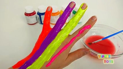 Learn Colors Body Paint Finger Family Song Nursery Rhymes Learning Video Compilation EggVi