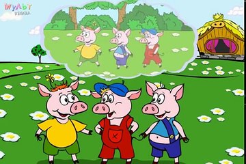 Et conte de fées Les Trois petits cochons de loup gris