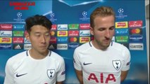 Harry Kane & Son - Post Match Interview - Tottenham vs Borussia Dortmund 3-1 - YouTube