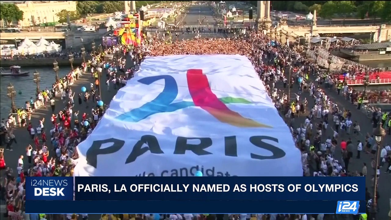 i24NEWS DESK | Paris, LA officially named as hosts of Olympics ...