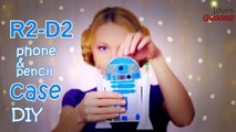 How To Make R2-D2 Phone Case and Pencil Case – DIY R2-D2 from Star Wars