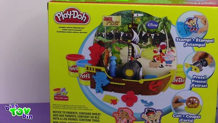 Jake and the Neverland Pirates Pirate Adventure Play Doh Disney Set! Review by Bins Toy Bin!!!