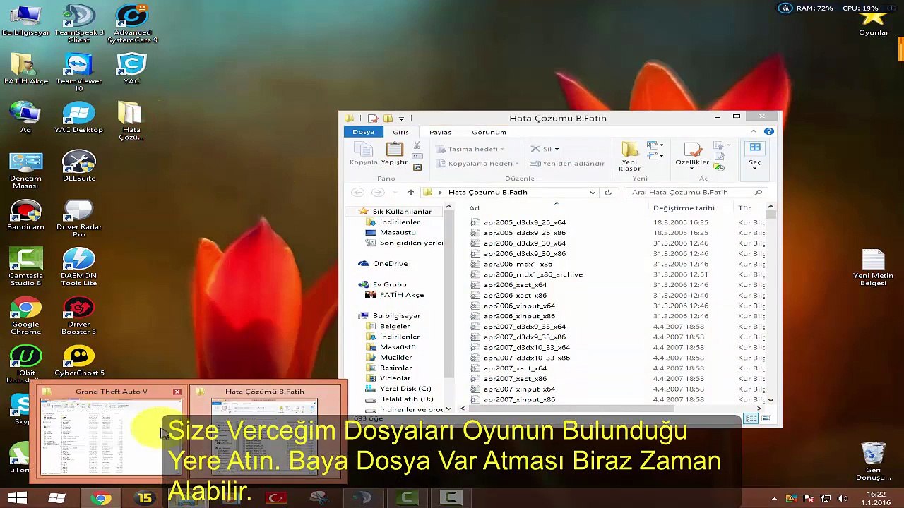 GTA V 0xc00007b Hatası Çözümü %100 Çalışıyor [Gta 5 0xc00007b Error Fix %100 Working]