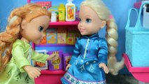 Anna And Elsa Toddlers Bully Pukes! - Annas Temper Tantrum At Grocery Store! Part 2