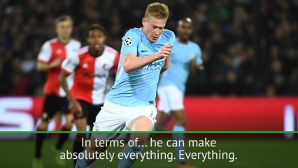 De Bruyne 'one of the best I've ever seen' - Guardioola