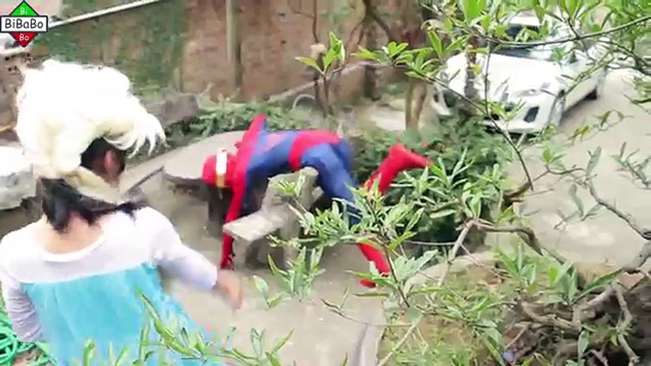 Superman Game Hide and Seek vs Frozen Elsa and Anna Tinkerbell Spiderman Pink Spidergirl x