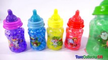 Learn Colors Orbeez Baby Milk Bottles Surprise toys for Childrens DINO DINOSAUR Drinking Milk