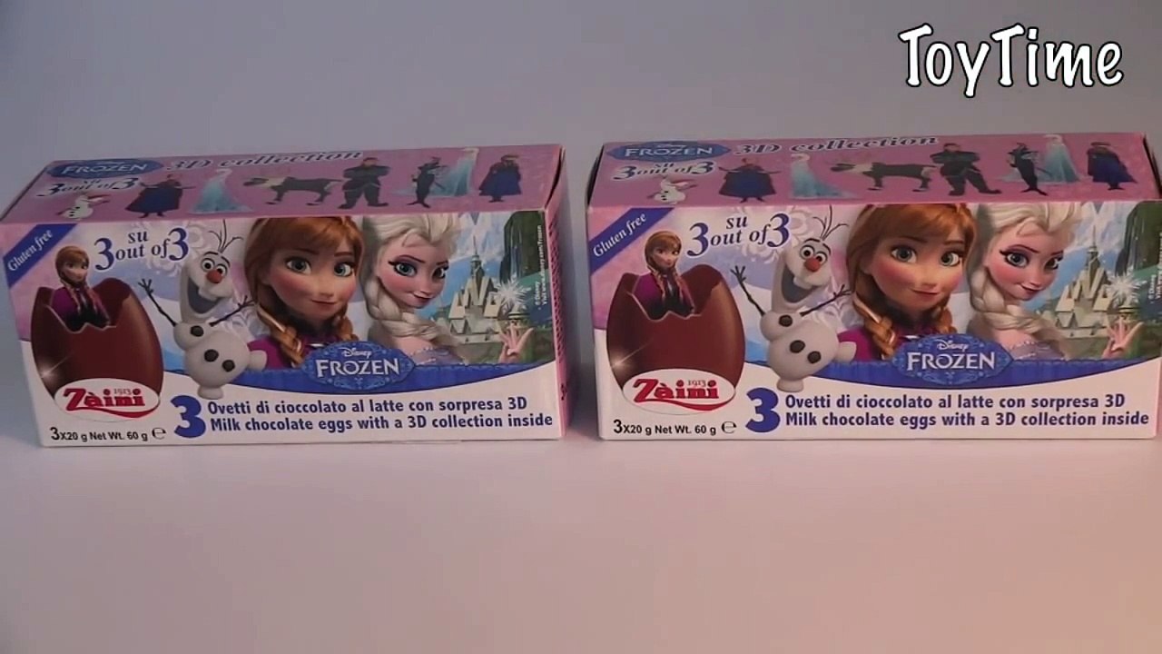 Disney Frozen 3D Surprise Easter Eggs Anna Elsa Olaf Kinder Surprise
