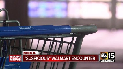 Stranger approaches Mesa toddler in shopping cart at Walmart