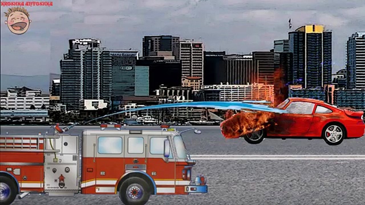 Пожарная машина мультфильм. Конструктор: собираем пожарную машину. Для детей от 2-3 лет