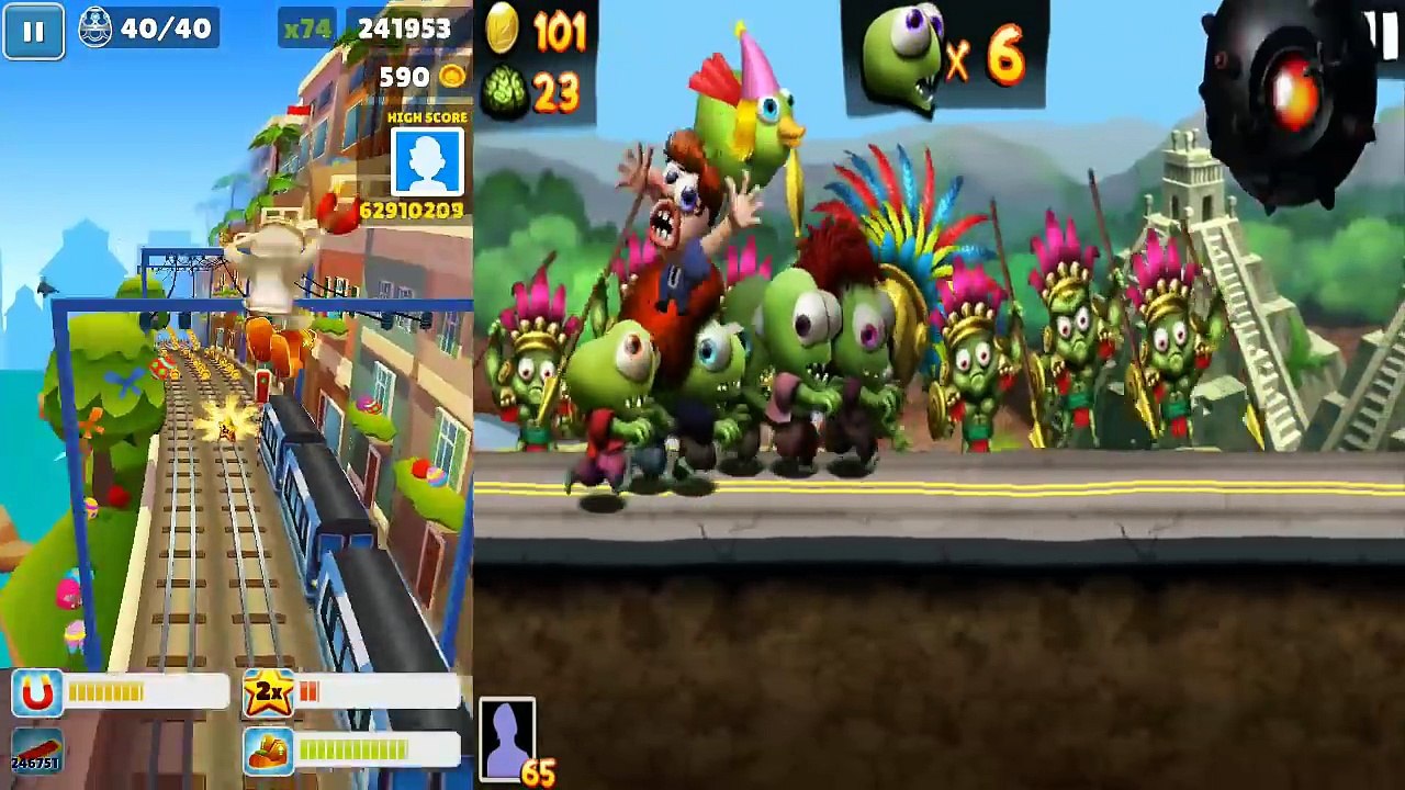 Subway Surfers Monaco Wordy Weekend (Prince K) VS Zombie Tsunami